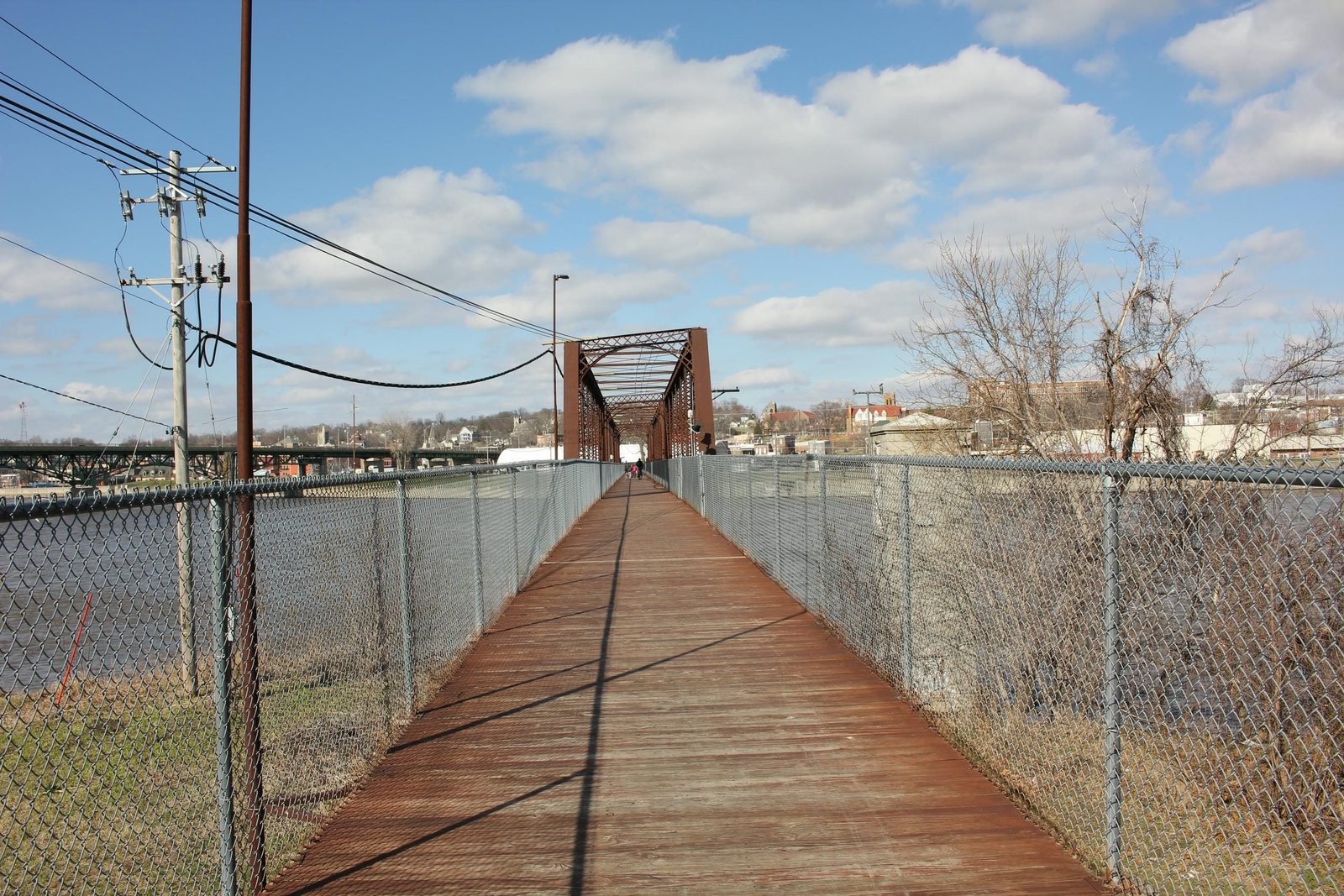 Looking north